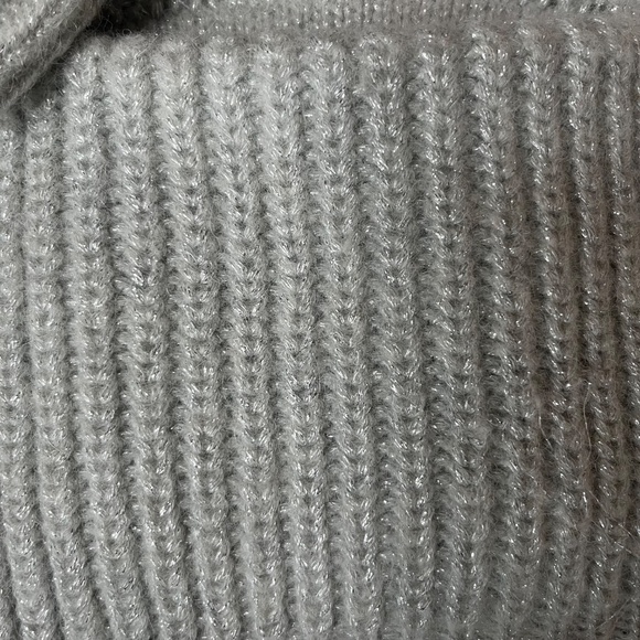 Barneys New York Shimmer Wool Ribbed Cardigan – Size Small - Picture 5 of 7